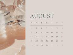 8월 1페이지 달력