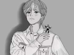 재민이랑 지성이로 그림연습