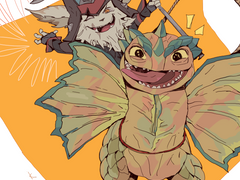 [릴레이 그리기 15번째]이런 스칼 콧구멍같은 겁쟁이들!