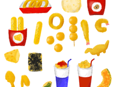 모듬튀김 굿노트 스티커