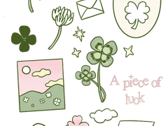 [굿노트] 행운의 편지 스티커