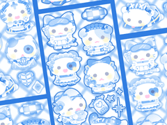 메이드 인 블루 스티커ㅣ 굿노트용