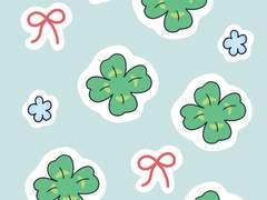 (굿노트 스티커) 클로버