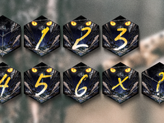 마기카로기아 사냥꾼/가죽 테마 다이스 토큰