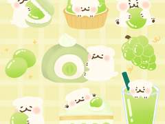 [굿노트 스티커] 동글동글 청포도 스티커💚