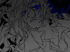 유혈 환영 흑백 커미션