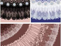 Bella 프릴과 레이스 브러쉬 Set_1