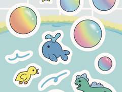 (굿노트 스티커) 비눗방울