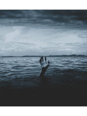 호수에 가라앉은 택시