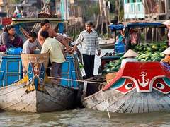 베트남 메콩시장과 수상시장