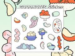 굿노트 스티커 - 플러피 후루츠