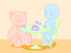 한낮의 티타임 고정틀