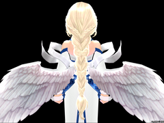 뒤로 땋은 머리