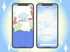 [아이폰 카카오톡 테마 공유] sea friends