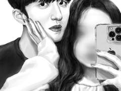 🖤실사 흑백 커미션🖤