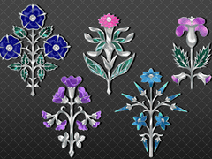 로판풍 액세서리 화상소재 & 브러시