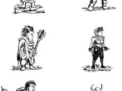 게임속의 캐릭터.