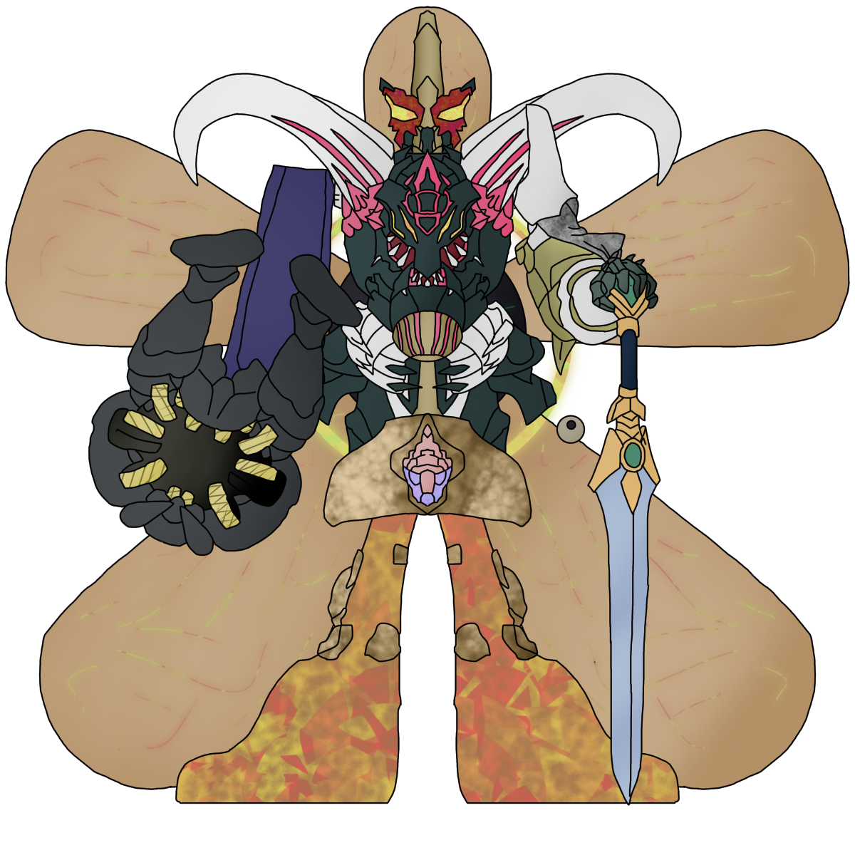 유희왕 ZEXAL 아크라이트 가 No. 혼종: 희노애락애오욕