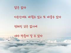 답은 없다
