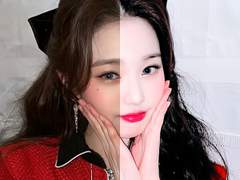 하얀 + 핑크 보정 PSD