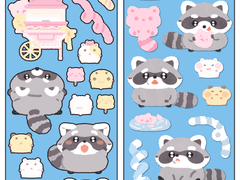 솜솜라쿤 스티커ㅣ 굿노트용