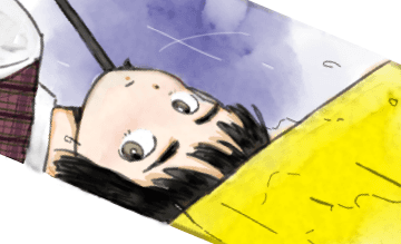 내리는 비가 무거워