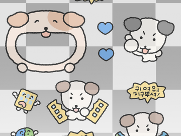 [ 굿노트 스티커 ] 강아지 스티커 2종