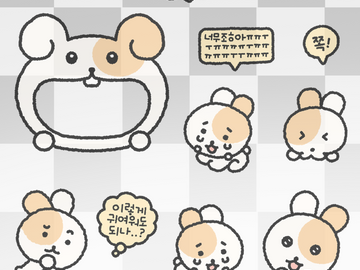 [ 굿노트 스티커 ] 토끼 스티커 2종