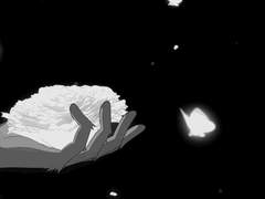 깊은 물 속을 비춘 기다림의 날갯짓