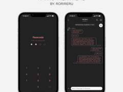 Line Gradient 005 Dark : Kakao Talk Theme