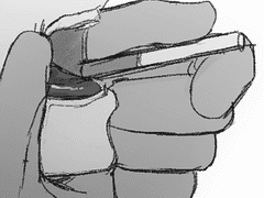 억지로 입에 담배물리는 만화