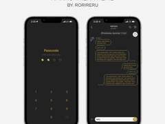 Line Gradient 007 Dark : Kakao Talk Theme