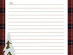 크리스마스 편지지