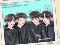 데이식스 7주년 기념 낙서