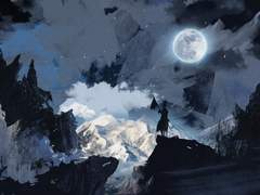 저문 달 뒤로 해가 뜨면