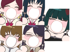 하트캐치 프리큐어 와앙 포카 도안