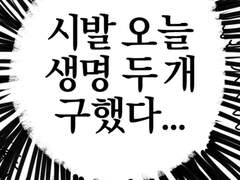 교통 경찰 낙서 만화