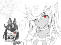 원신 사이노 낙서