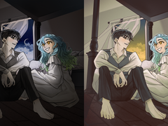 밀회 커미션_close