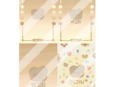 데못죽 큰세 포토카드 뒷면 (후면) 도안 5종