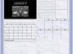 [굿노트 속지] 심플 다이어리(먼슬리/위클리)