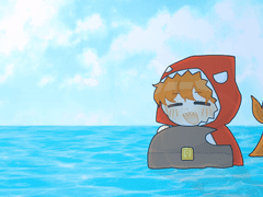 제미니님 바다 둥실둥실 포카,엽서 도안