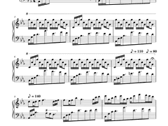 [세포신곡 - 은자의 공간] bgm 眠る記憶の図書館 피아노 악보