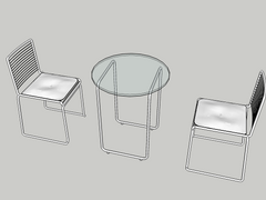 [무료 소재] 의자, 테이블 세트