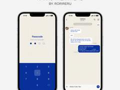 Blue Grid : Kakao Talk Theme