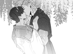 반신 흑백 커미션