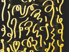 [무속성]그라데이션 컨페티 2종(노랑/흑백)