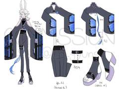 도경이 테크웨어 st 의상 디자인 + 간단설정 커미션