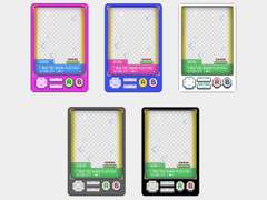 IPS 아이돌 육성게임 투명포카 프레임