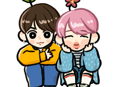 꾹포리아🍃 X 봄날찜🌸 아스 도안